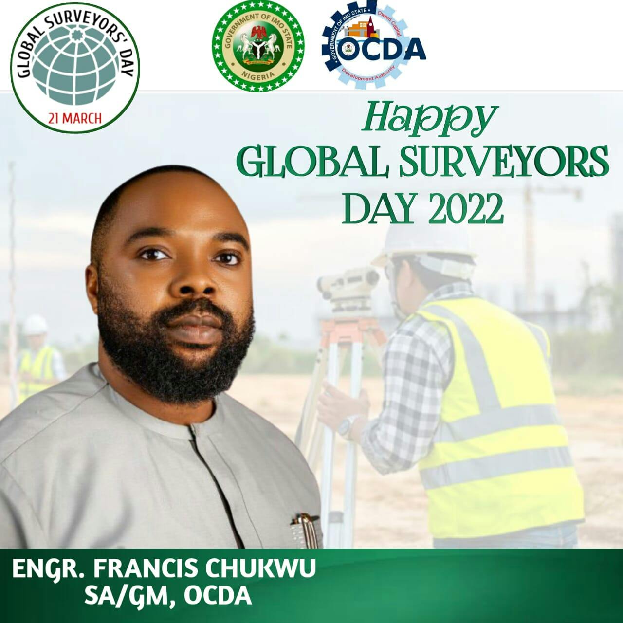Global Surveyors Day: Engr. Francis Chukwu salutes Imo Surveyors